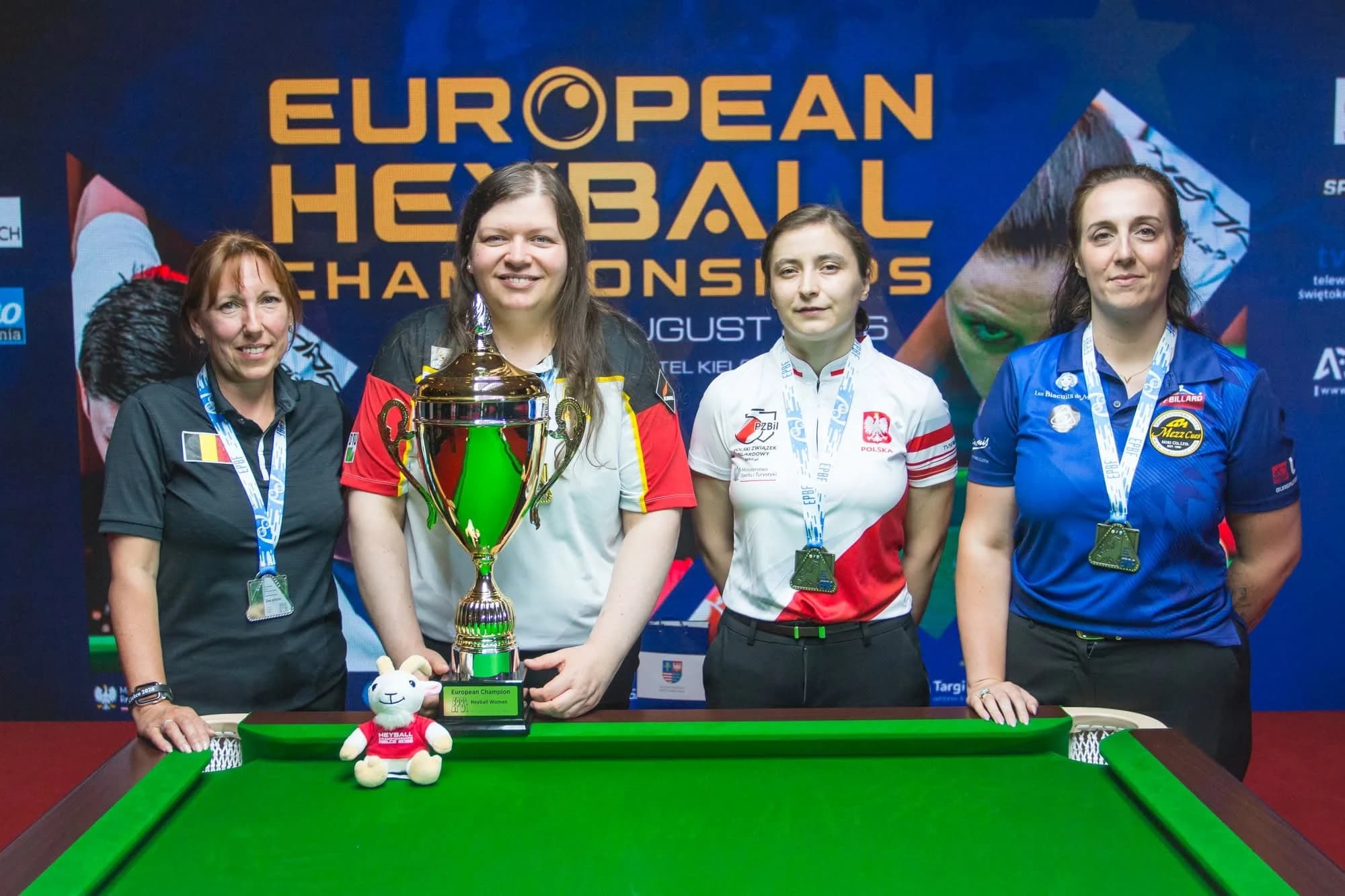 Europos moterų čempionato prizininkės